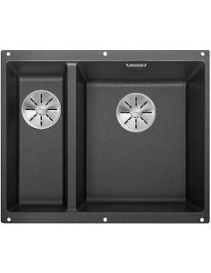 BLANCO SUBLINE 340/160-U RE SILG PDUR Antracito InFino O.AF