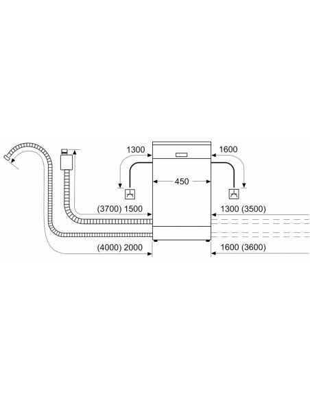 Įmontuojama indaplovė Bosch SRV4XMX28E