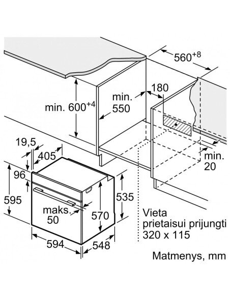 Orkaitė Bosch HRG4785B6S