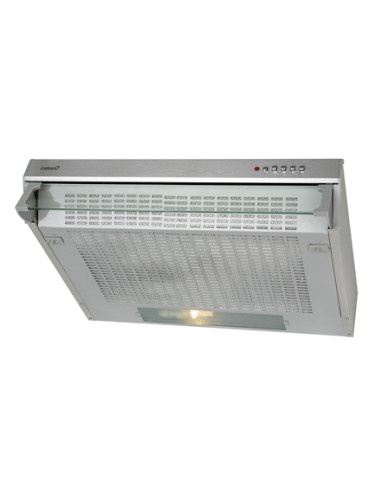 CATA Hood F-2260 X Conventional, Energy efficiency class D, Width 60 cm, 311 m³/h, Mechanical control, LED, Inox