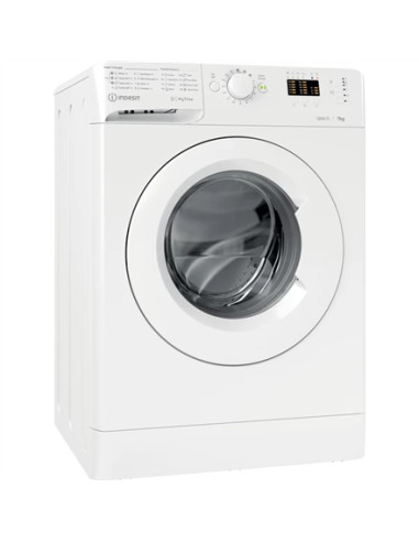 INDESIT Washing machine MTWA 71252 W EE Energy efficiency class E, Front loading, Washing capacity 7 kg, 1200 RPM, Depth 54 cm, 