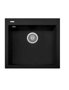 Akmens masės plautuvė Plados-Telma CUBE ON5610 N6 Sodriai juoda