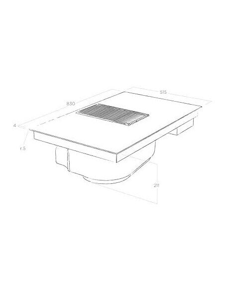Kaitlentė su gartraukiu Elica NIKOLATESLA PRIME+ BL/F/83, PRF0155874A