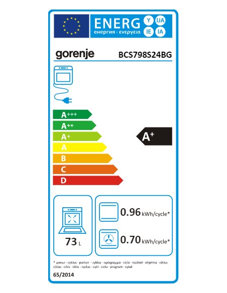 Orkaitė GORENJE BCS798S24BG