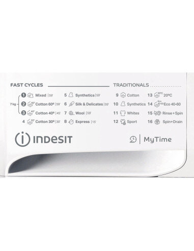 Skalbyklė INDESIT MTWE 71252 WK EE