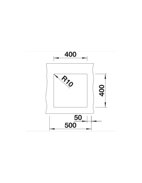 Plautuvė BLANCO SUBLINE 400-U SILG PDUR Tartufo InFino O.AF, 523429