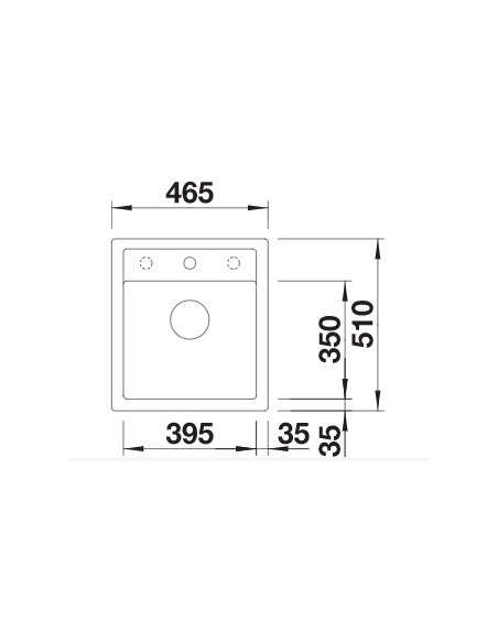 Plautuvė BLANCO DALAGO 45 SILG PDUR Rock grey M.AF, 518846