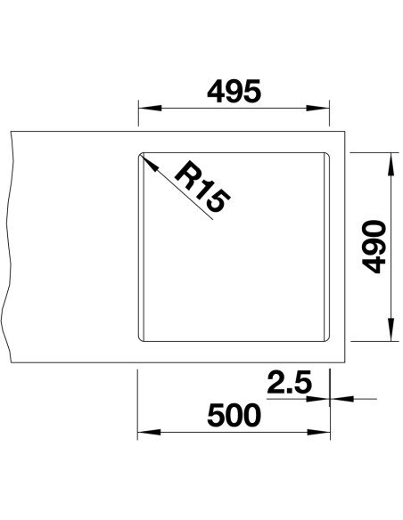 Plautuvė BLANCO PLEON 5 SILG PDUR Juoda | 525951