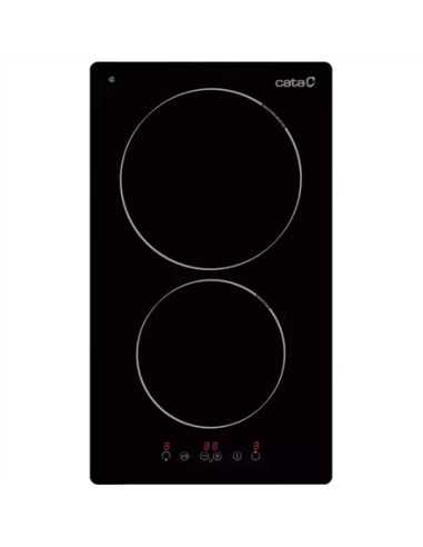 CATA Hob TD 3102 BK Vitroceramic, Number of burners/cooking zones 2, Touch, Timer, Black