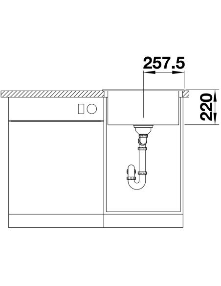 Plautuvė BLANCO PLEON 5 SILG PDUR Anthracite InFino O.AF, 521504
