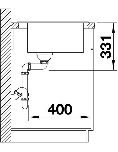 Plautuvė BLANCO PLEON 5 SILG PDUR Anthracite InFino O.AF, 521504