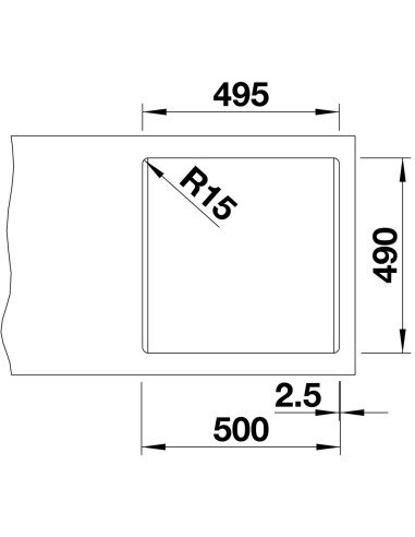 Plautuvė BLANCO PLEON 5 Volcano grey,...