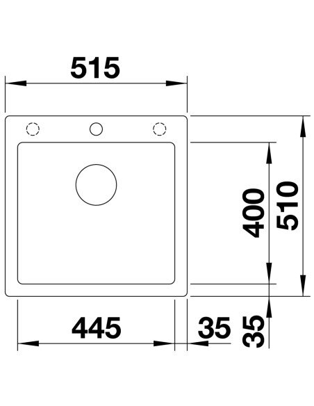 Plautuvė BLANCO PLEON 5 SILG Soft white InFino O.AF , 527135
