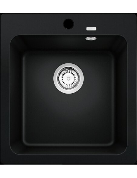 Plautuvė BLANCO NAYA 45 SILG PDUR Black O.AF, 526572