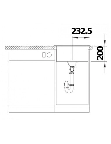 Plautuvė BLANCO NAYA 45 SILG PDUR...