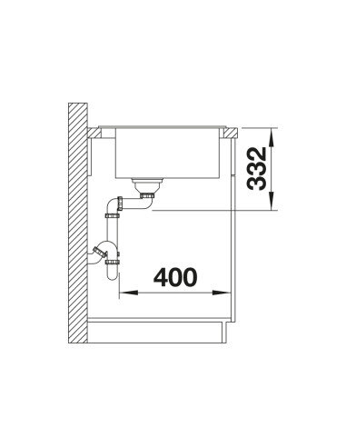 Plautuvė BLANCO NAYA 45 SILG PDUR...