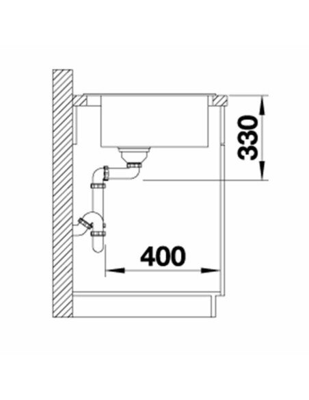 Plautuvė BLANCO NAYA 6 SILG PDUR White O.AF, 519641