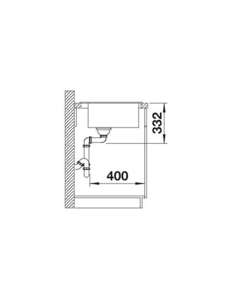 Plautuvė BLANCO NAYA 45 SILG Soft white O.AF, 527126