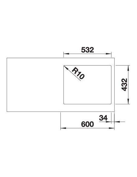 Plautuvė BLANCO SUBLINE 500-IF  Juoda | 525997