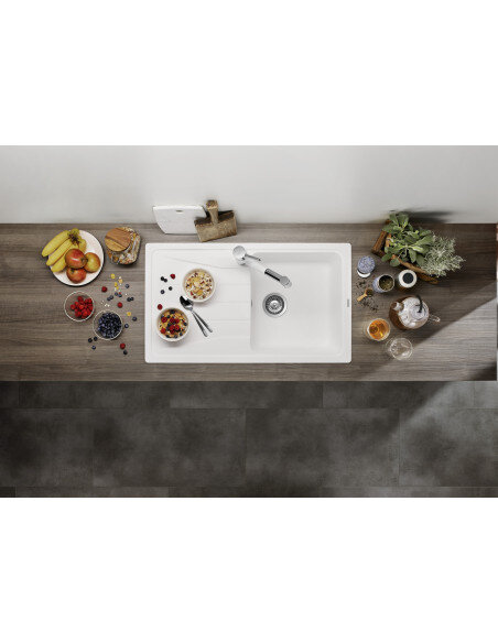 Plautuvė BLANCO SONA 5 S SILG Soft white O.AF, 527151