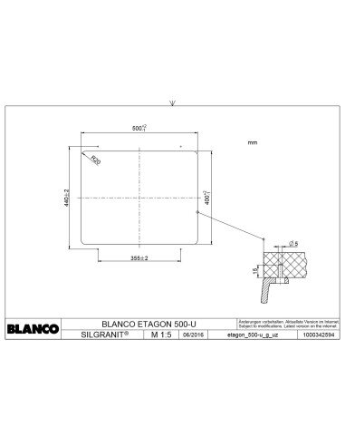 Plautuvė BLANCO ETAGON 500-U Juoda |...