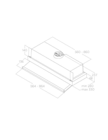 Gartraukis ELICA CIAK 2.0 S GR/A/90
