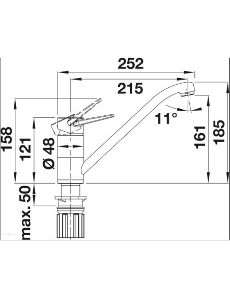 Maišytuvas BLANCO WEGA II chrom HD, 526402