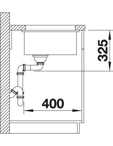 Plautuvė BLANCO SUBLINE 500-U Ceramic...