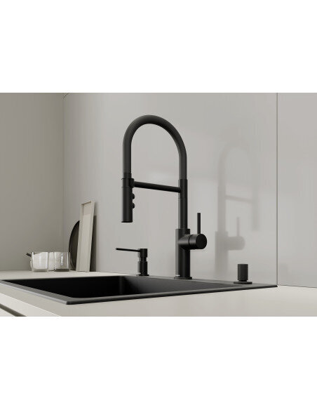 Maišytuvas BLANCO CATRIS-S Flexo juoda matinė (Filter), 526707