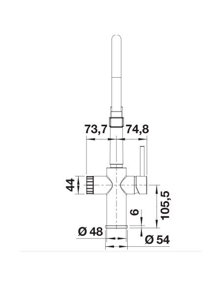 Maišytuvas BLANCO CATRIS-S Flexo juoda matinė (Filter), 526707