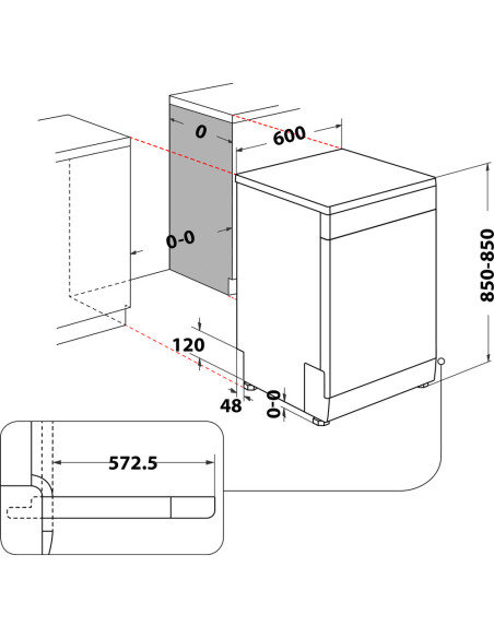 Indaplovė Whirlpool W2F HD624 X