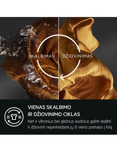 Skalbyklė - džiovyklė  AEG LWR73166OE