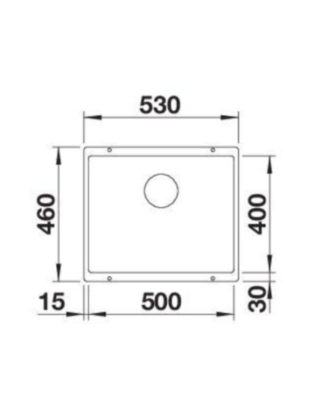 Plautuvė BLANCO ROTAN 500-U Soft white O.AF, 527146