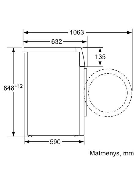 Skalbimo mašina Bosch WAX32LP0SN