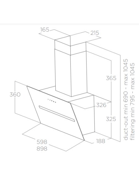 Gartraukis ELICA SHY-S BL/A/60