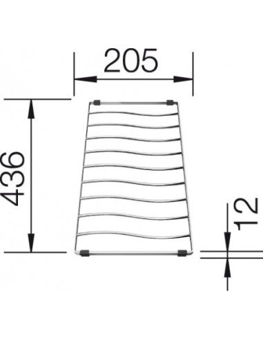 BLANCO 229234 plautuvės grotelės skirtos Elon XL 6S plautuvėms