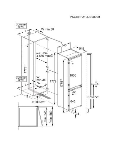 Įmontuojamas šaldytuvas AEG OSC6N181ES