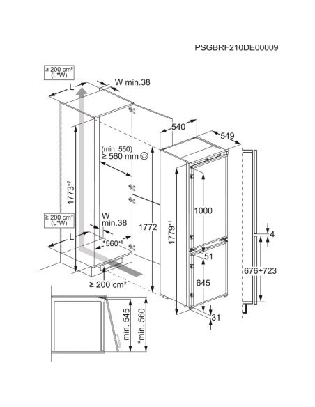 Įmontuojamas šaldytuvas AEG OSC6N181ES