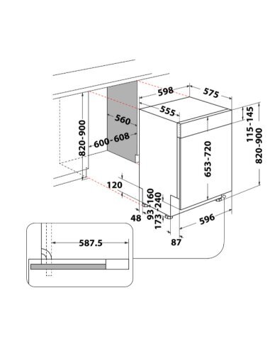 Indaplovė Whirlpool WBC 3C34 PF X