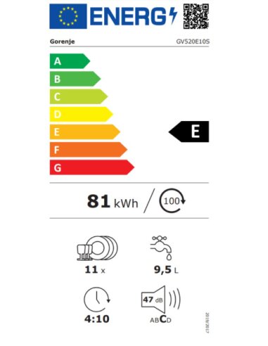 Indaplovė GORENJE GV520E10S
