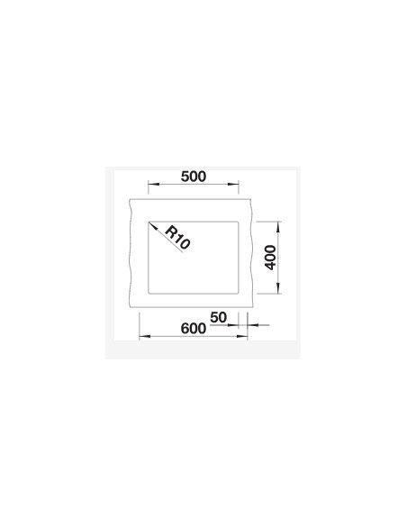 Plautuvė BLANCO SUBLINE 500-U SILG Volcano grey | 527353