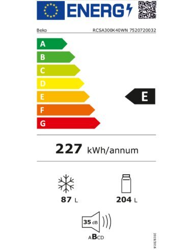 Šaldytuvas BEKO RCSA300K40WN