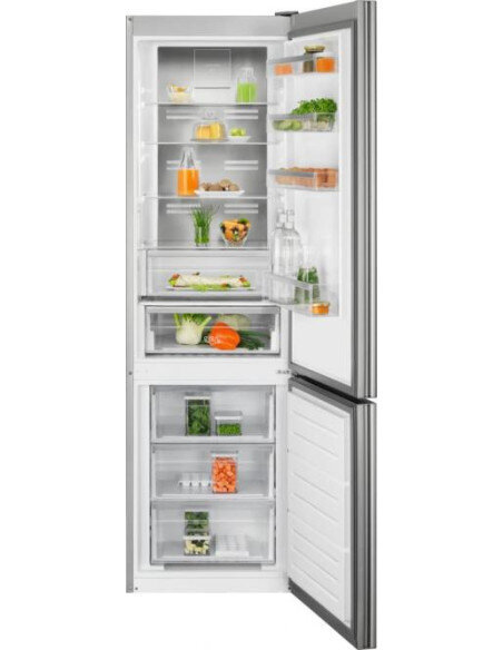 201 cm aukščio balto stiklo durimis No Frost šaldytuvas su šaldikliu Electrolux LNT7ME36G2