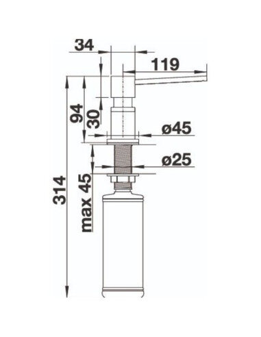 Muilo dozatorius BLANCO LATO Soft...