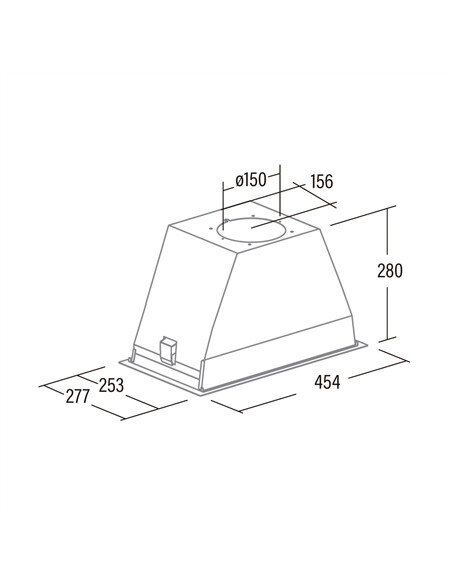CATA Hood GT-PLUS 45 WH/M Canopy Energy efficiency class C Width 60 cm 645 m³/h Mechanical control CSLED White