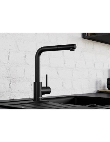 Maišytuvas Blanco MILA Juodas matinis HD, 526657