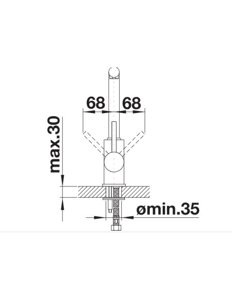 Maišytuvas Blanco MILA Juodas matinis HD, 526657