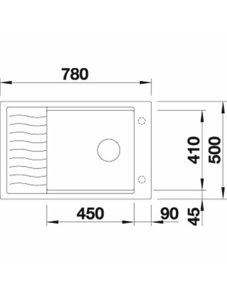 Plautuvė BLANCO ELON XL 6 S  Black | 525883