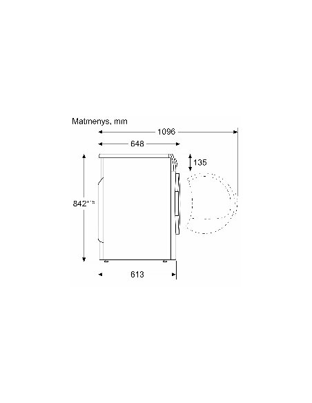 Džiovyklė BOSCH WQG245ABSN