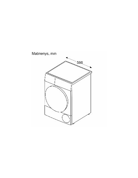 Džiovyklė BOSCH WQG245ABSN